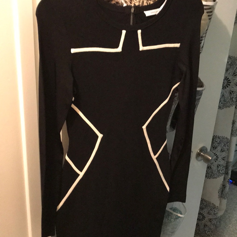 DVF black scuba knit dress NWT!